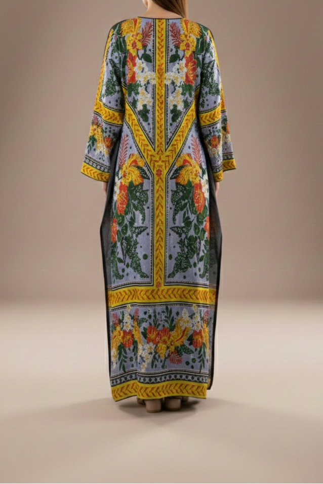 Zar-e-Sunflower Garden Kaftan