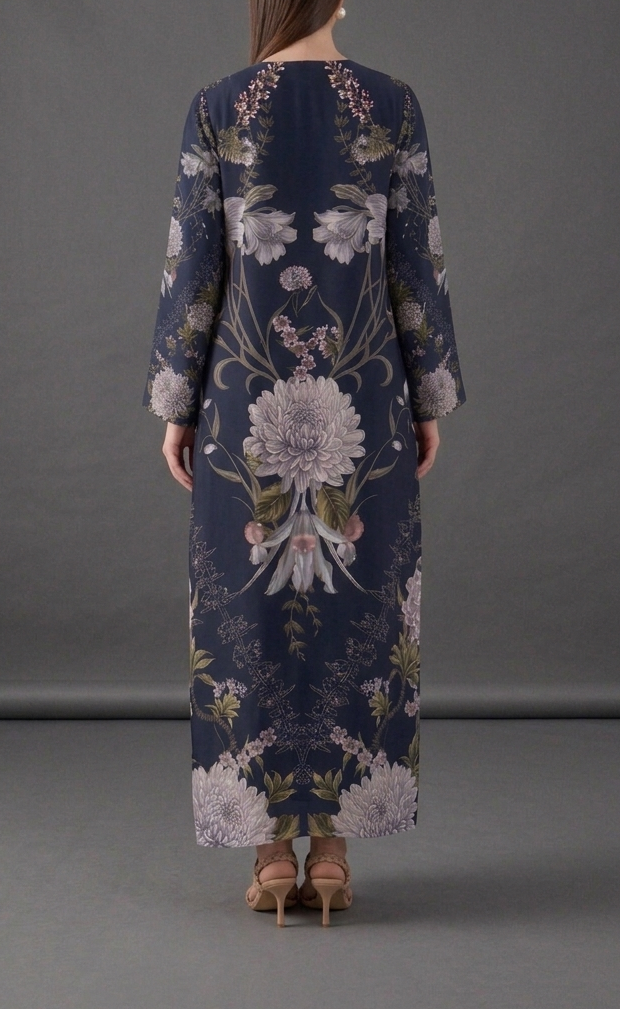 Noor-e-Midnight Bloom Kaftan