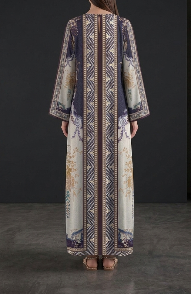 Zarqash Ivory Nights Kaftan
