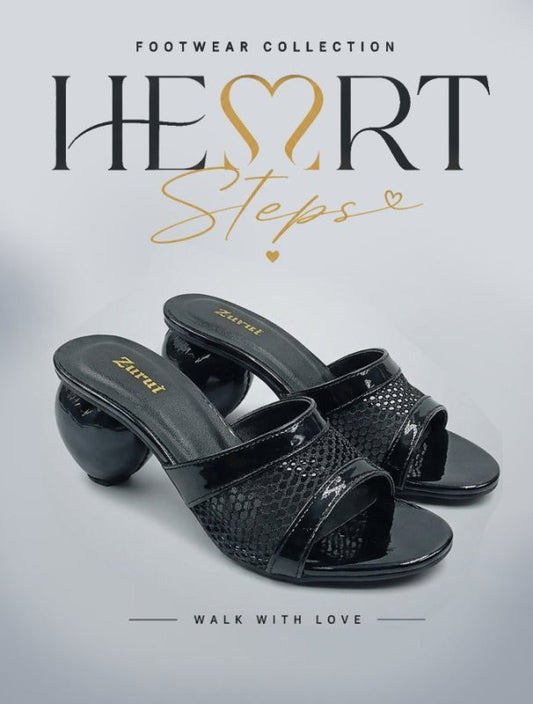 Noir Mesh Mules