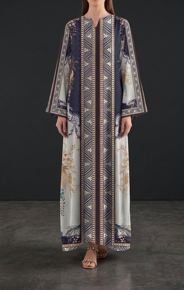 Zarqash Ivory Nights Kaftan