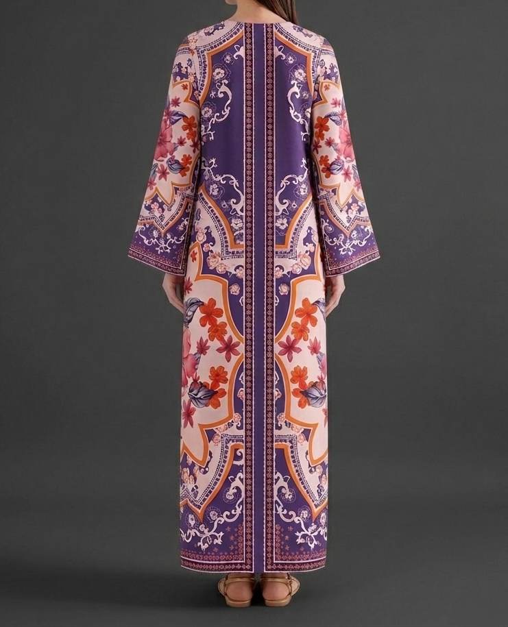 Noor-e-Amethyst Bloom Kaftan
