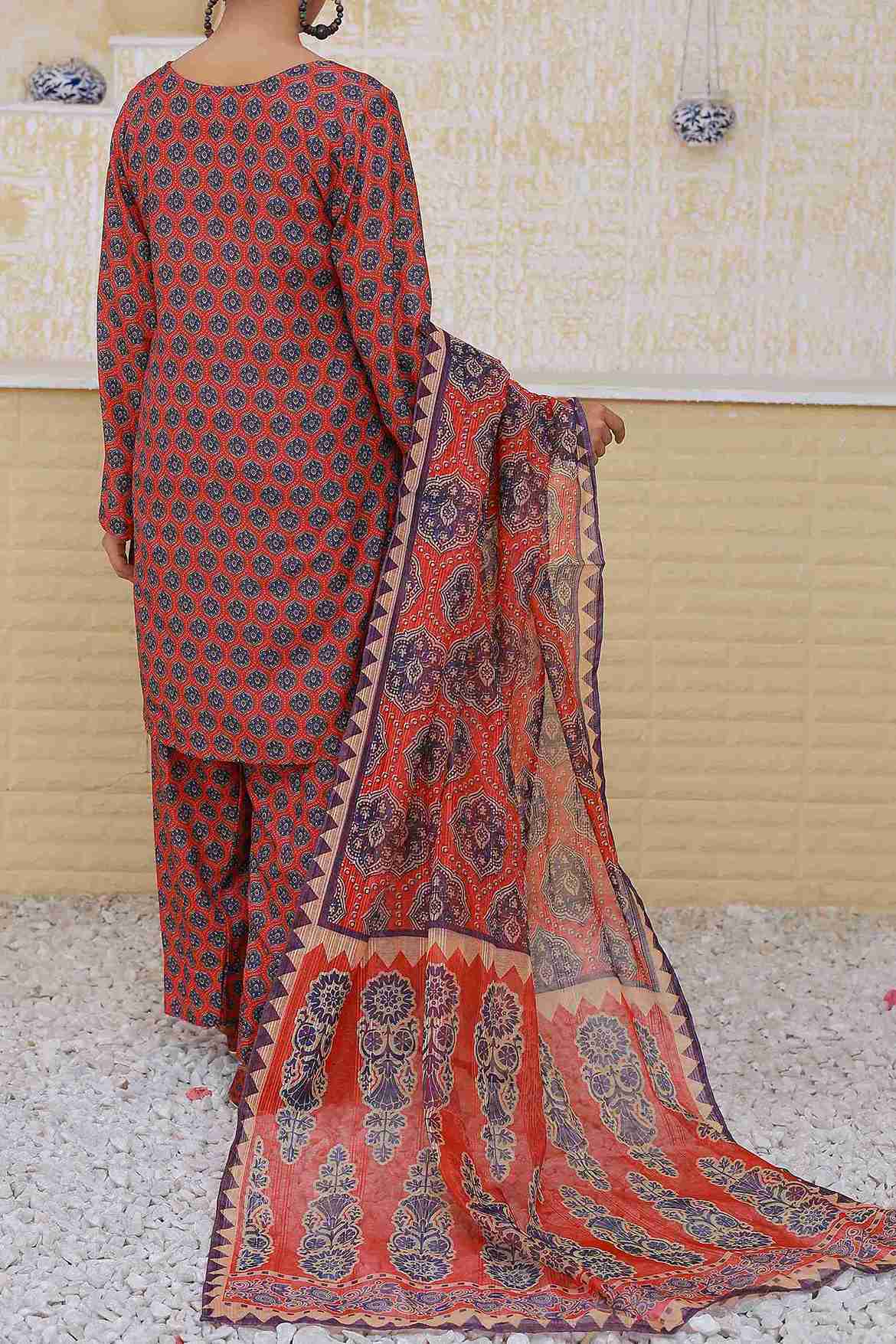Ajrak Flame Unstitched