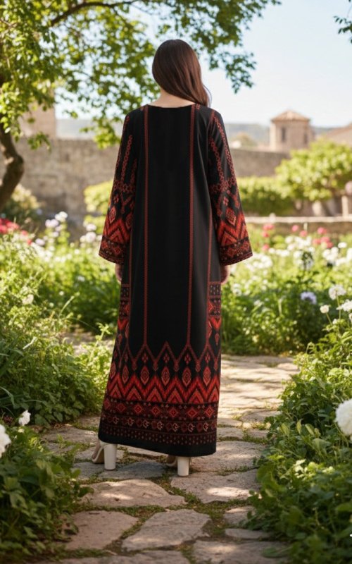 Black Flame kaftan
