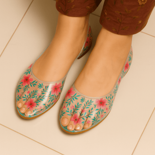 Blossom Mirage Transparent Pumps