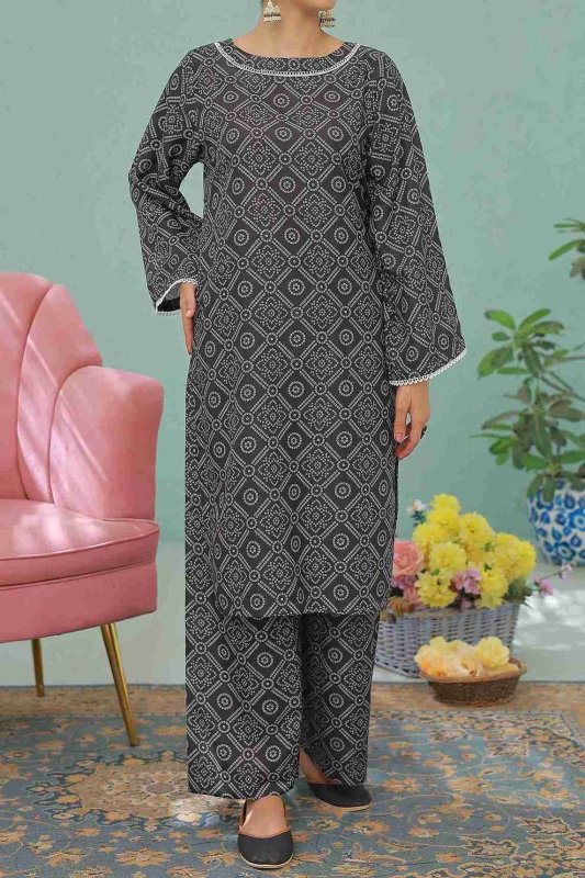 Chic Charcoal UnStitched X KHUSSA (COMBO SET)