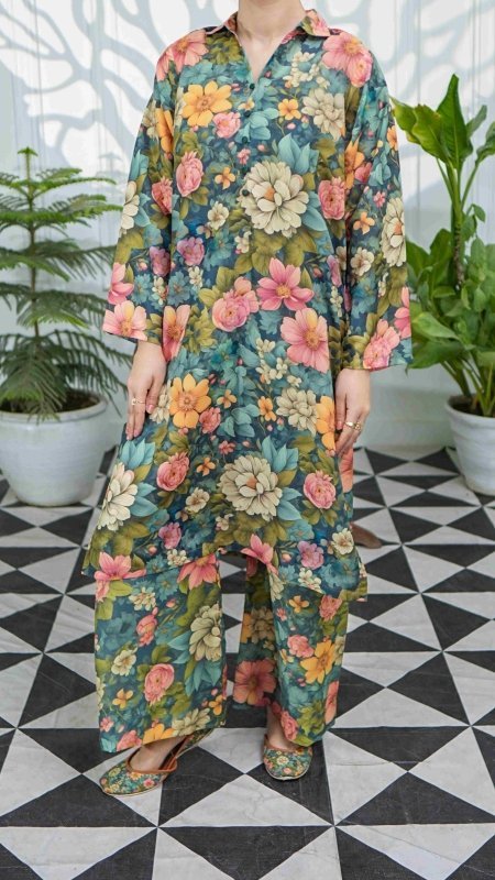 Floral Sonata Stitched X KHUSSA (COMBO SET)