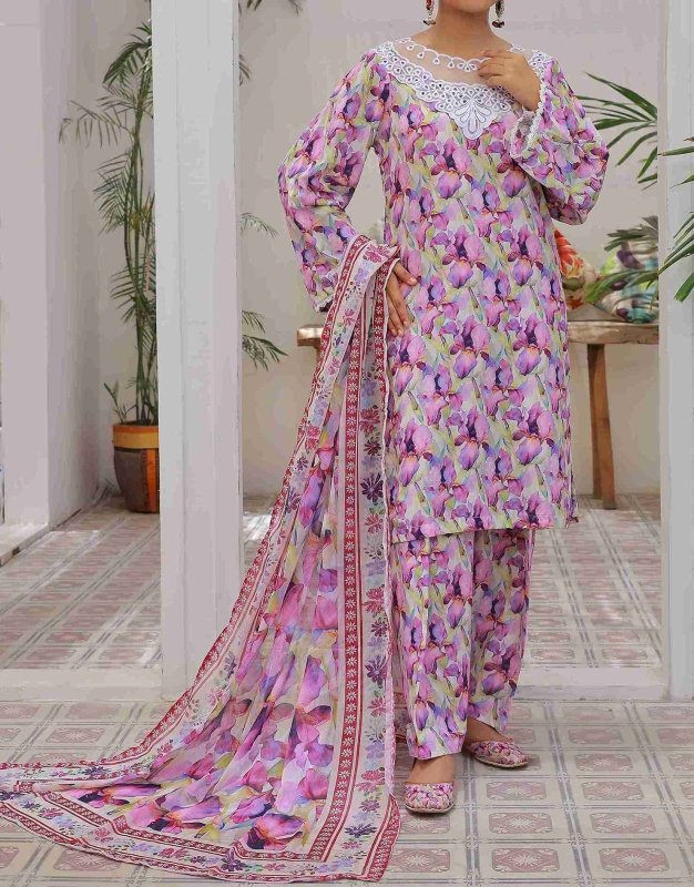 Lilac Breeze Stitched X KHUSSA (COMBO SET)