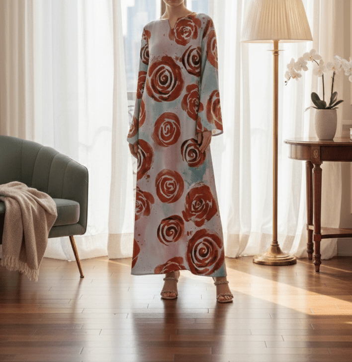 Rose Bloom kaftan