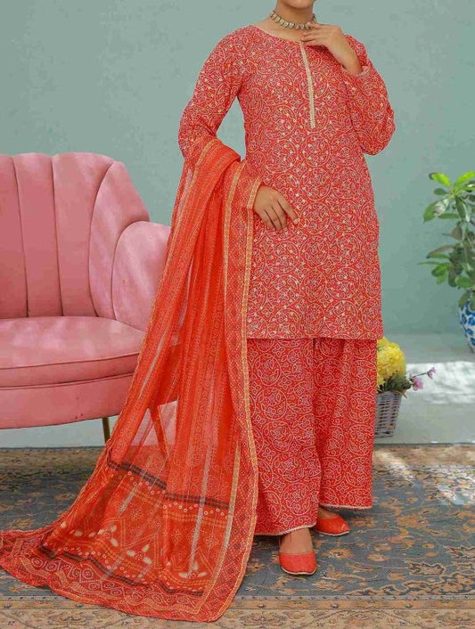 Ruby Radiance (Farshi Shalwar)