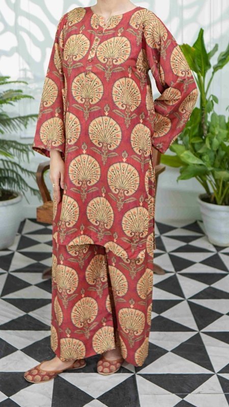 Rustic Royale Unstitched X Khussa (Combo Set)