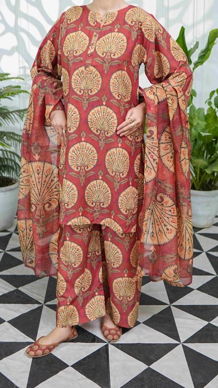 Rustic Royale Unstitched X Khussa (Combo Set)