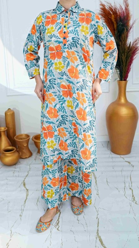 Sunlit Bloom Unstitched X Khussa (Combo Set)