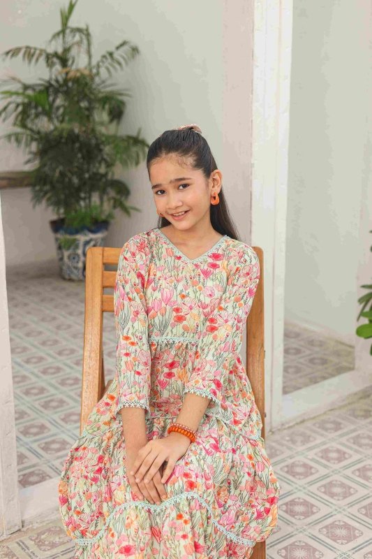 🌷 Tulip Bloom Long Frock